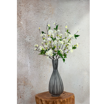 Seidenstrauß "Pfirsichblüte" - inkl. Vase | 80cm