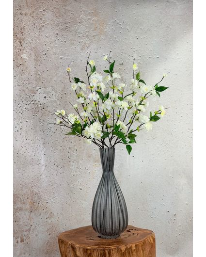 Bouquet de soie "Fleur de pêcher" - incl. vase | 80cm