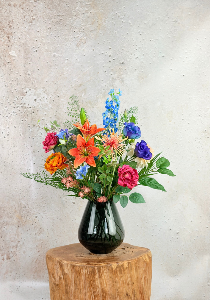 Seidenstrauß "Leuchtende Farben" | 75cm