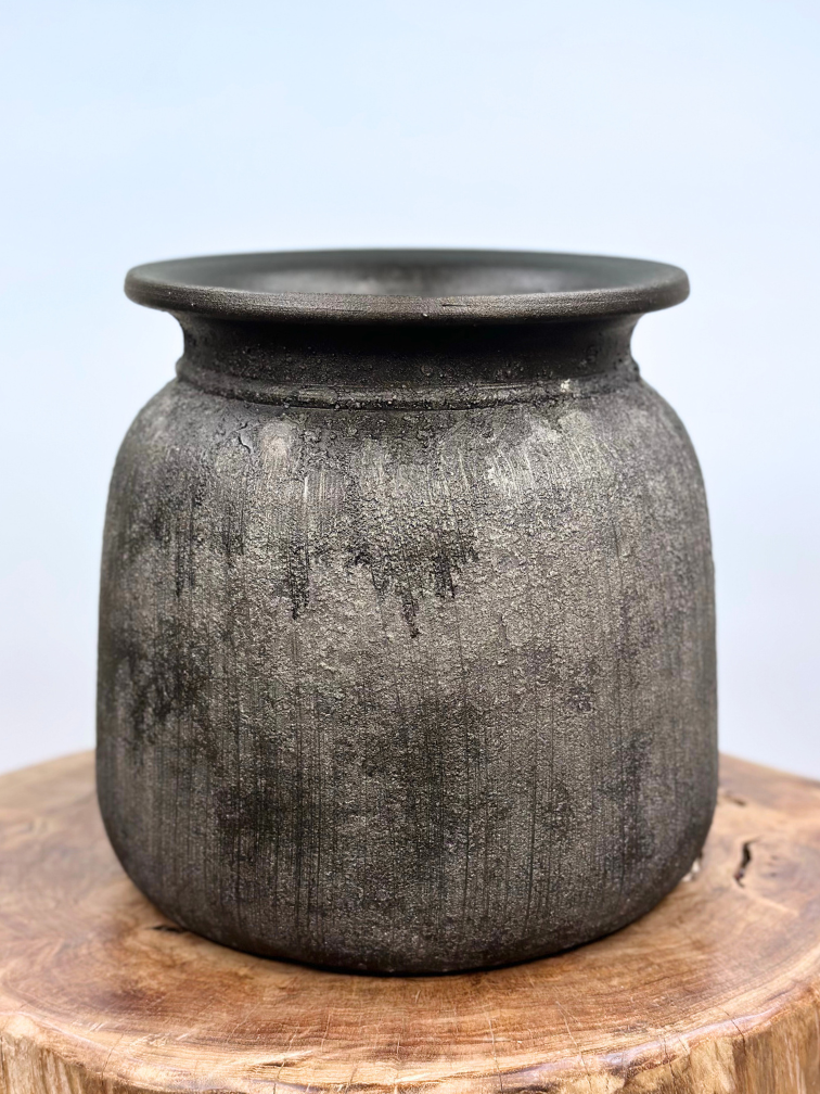 Blumentopf "grau" | ø24,5xH24,5cm