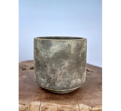 Ter Steege flower pot "grey/gold" | 13x14cm