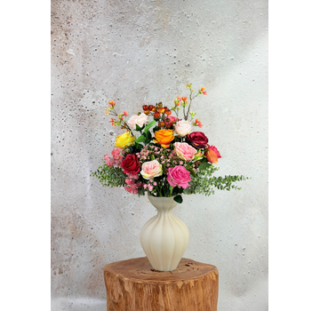 Seidenstrauß "Rosie's Blaze" | 50cm