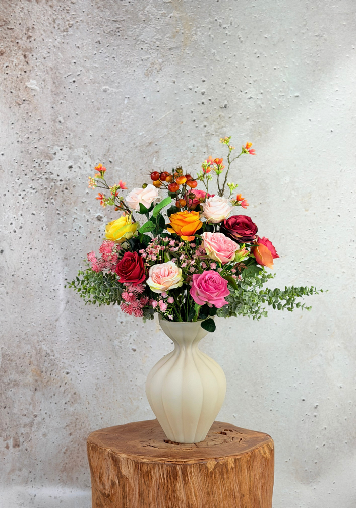 Seidenstrauß "Rosie's Blaze" | 50cm