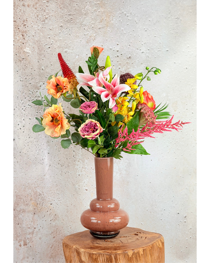 Silk bouquet "Rainbow Mayhem" | 95cm