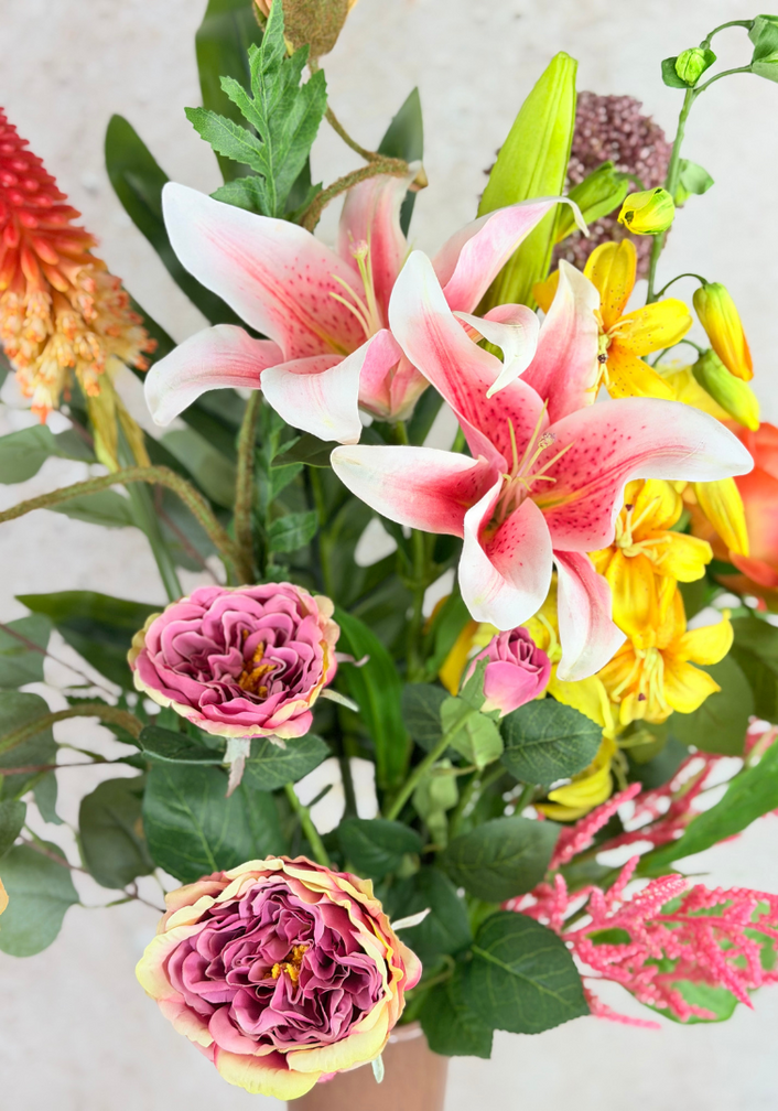 Bouquet di seta "Rainbow Mayhem" | 95cm