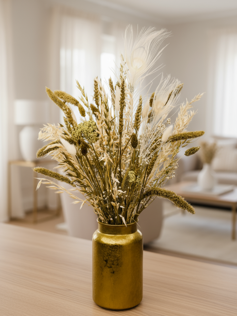 Bouquet of dried flowers "Luxury Gold" (Large) | 60cm