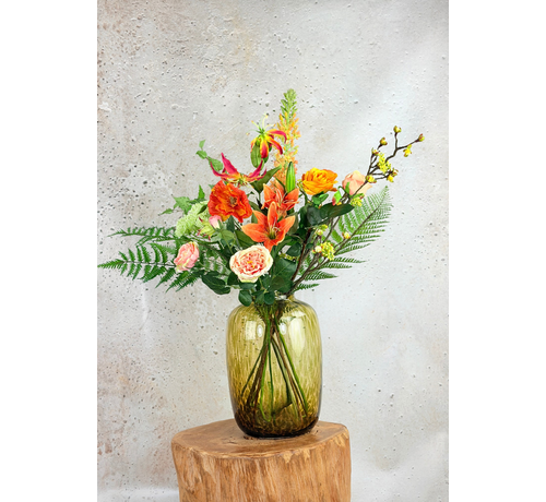 Seidenstrauß "Soft Orange" | 100cm