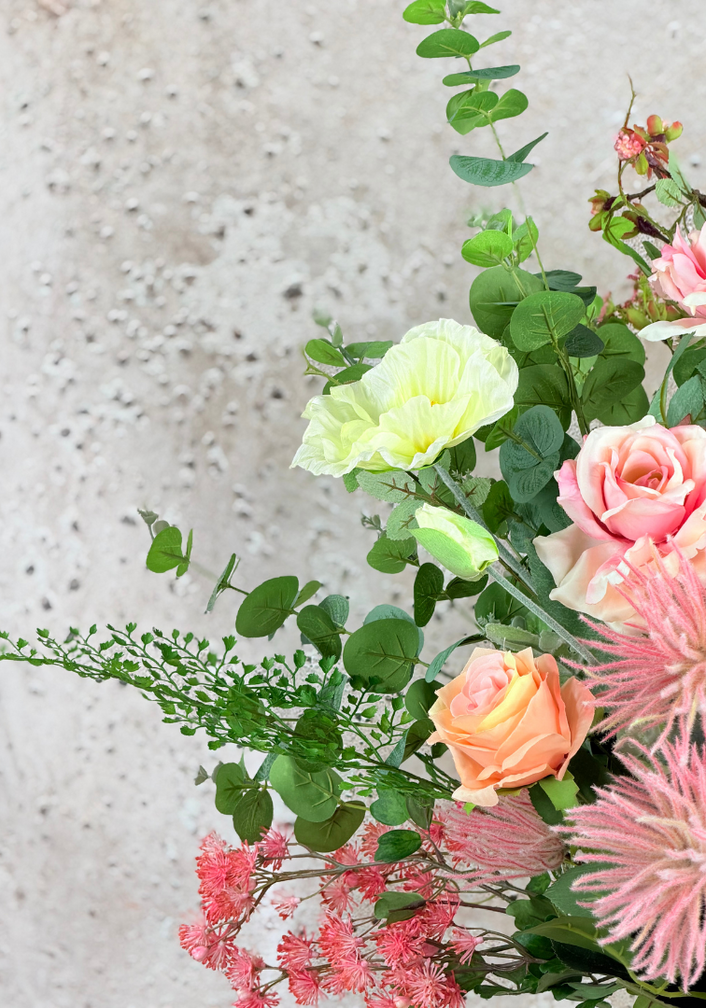 Silk bouquet "Pink Myst" | 85cm