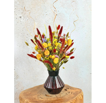 Bouquet di fiori secchi "Happy Flower Field" Incl. vaso | 45cm