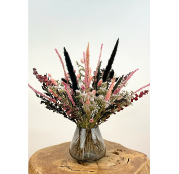 Bouquet secco "Luxury Night" (Small) - vaso incluso | 35cm