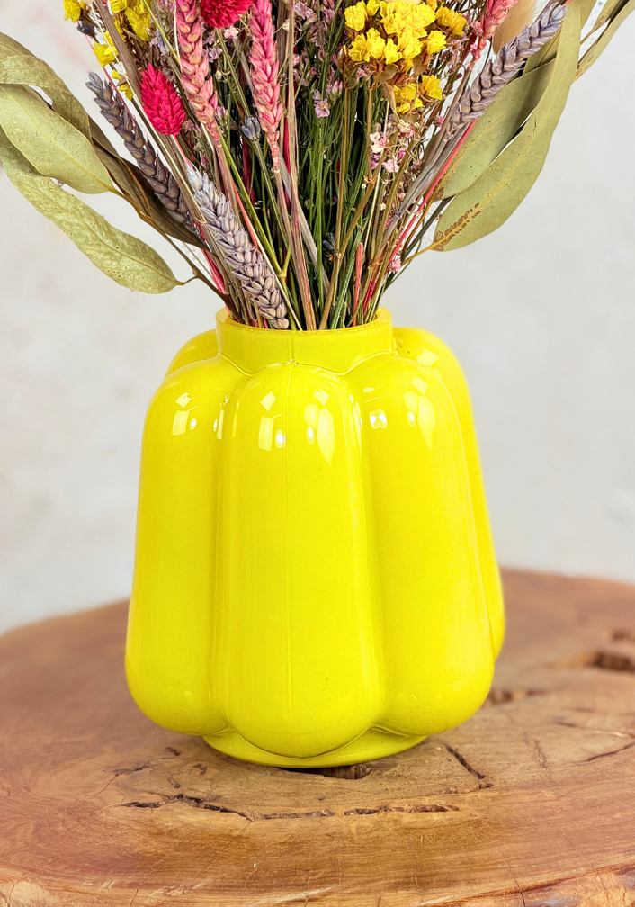 Ramo de flores secas "Funky Fiesta" | 40cm - incluye jarrón