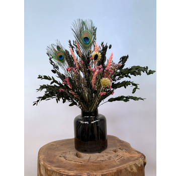 Bouquet secco "La febbre della giungla" - vaso incluso | 50cm