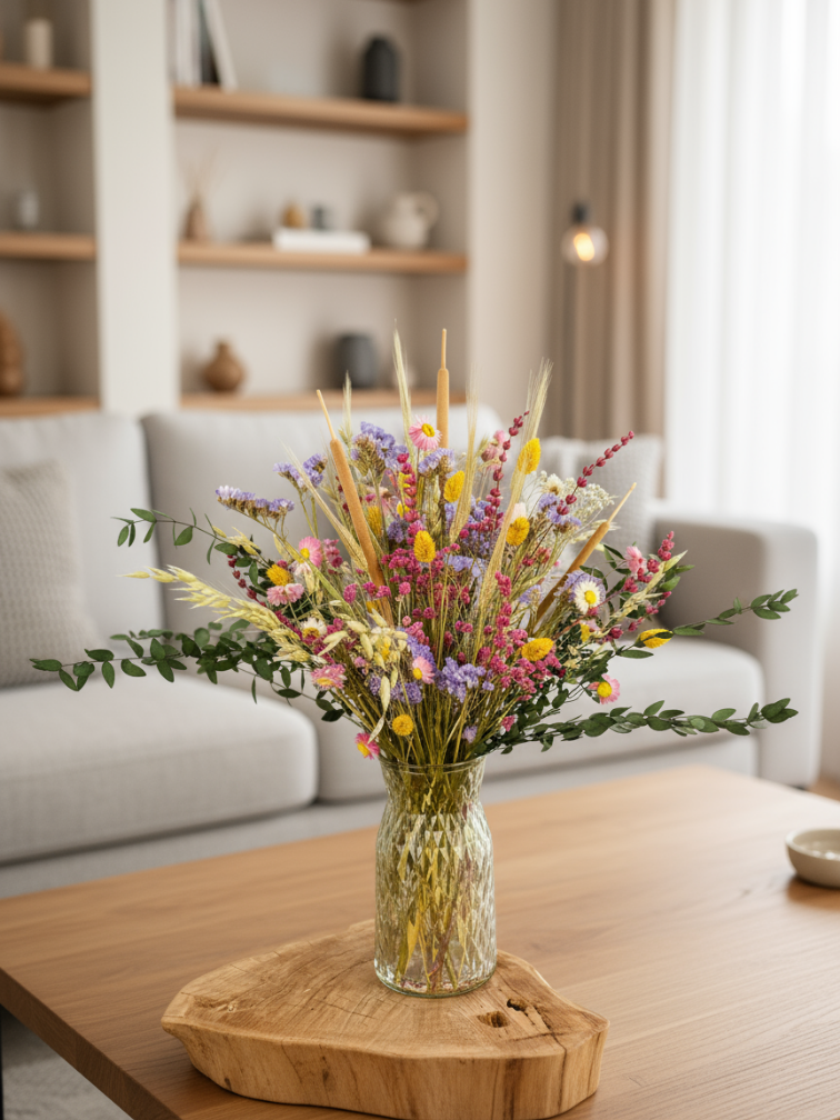 Trockenblumenstrauß "The Happiness Bouquet" - groß | 60cm