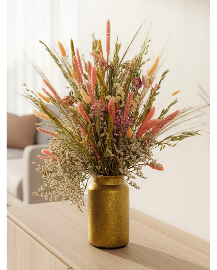 Trockenblumenstrauß "Pink Garden" | 70cm