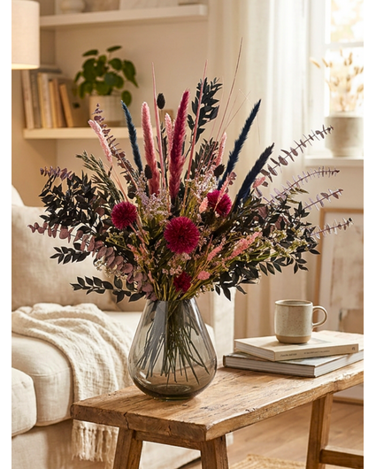Bouquet de fleurs séchées "Luxury Night" | 50cm