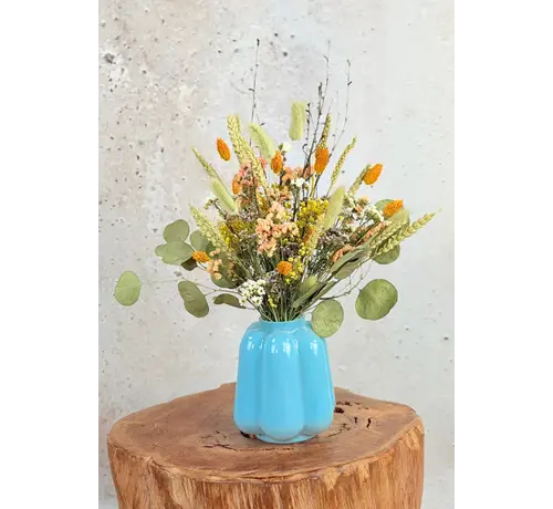 Dried flower bouquet "Sunny Days" | 40cm - incl. vase