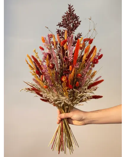 Bouquet of dried flowers "Warm Sunset" (Large) - without vase | 65 cm