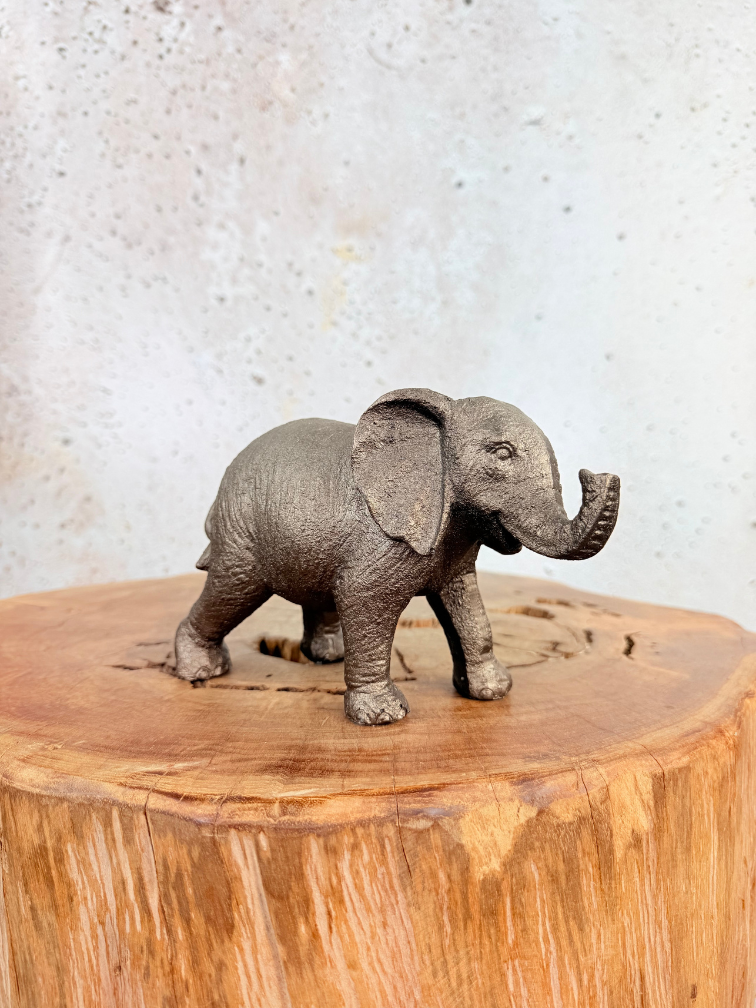 Eléphant en bronze | Petit | 18 x 7 x 12cm