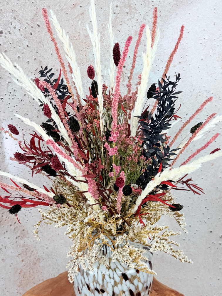 Ramo de flores secas "Anochecer majestuoso" - 70 cm