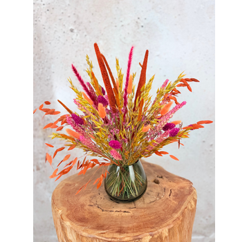 Bouquet di fiori secchi “Autumn's Kiss” – vaso incluso | 35 cm