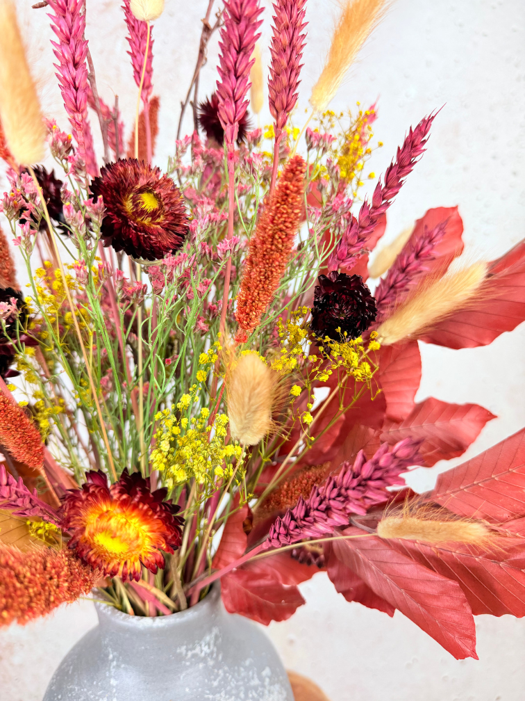 Trockenblumenstrauß „Autumn's Sun“ | 55 cm