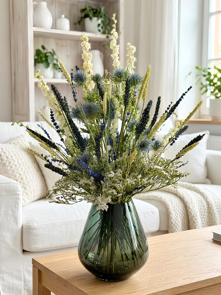 Bouquet de fleurs séchées "Black Forrest" | 60cm
