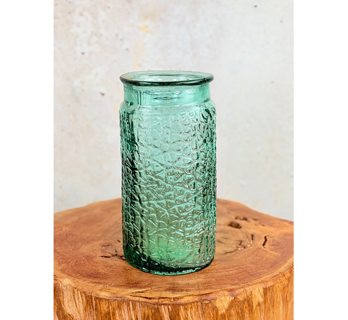 Jarrón con estructura "Azul" | ø12xAl26cm