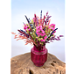 Bouquet de fleurs séchées "Purple Crush" incl. vase | 25cm