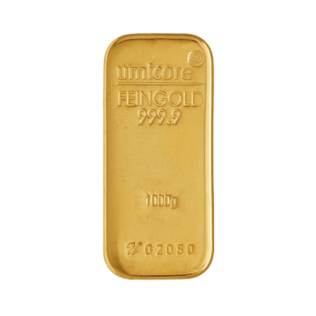 Umicore Goudbaar 1000. gram fijn puur goud