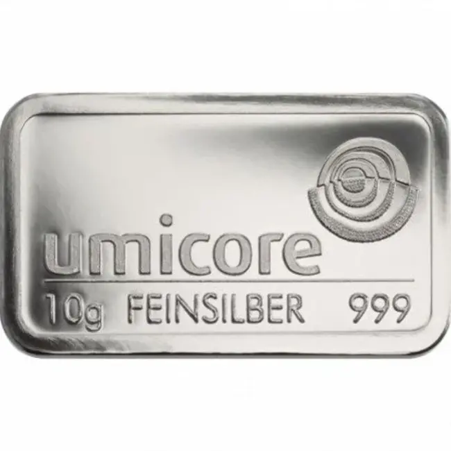 Umicore Zilverbaar  10. gram
