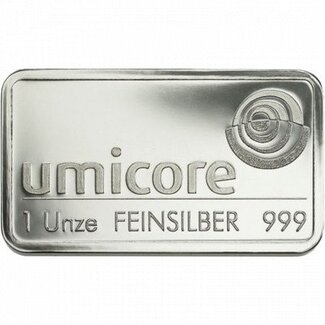 Umicore Zilverbaar 31.1 gram (ounce)
