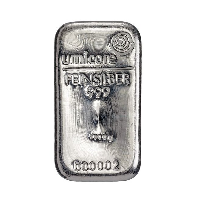 Umicore ZILVERBAAR 1000. GRAM (KILO)
