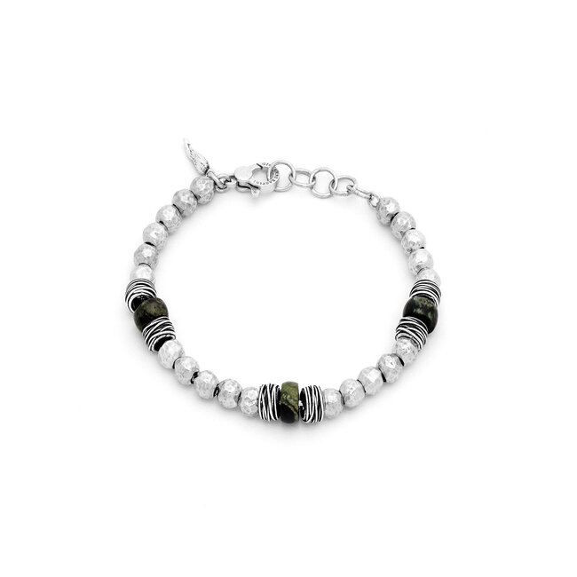 Raspini Jasper Spheres And Threads ARMBAND