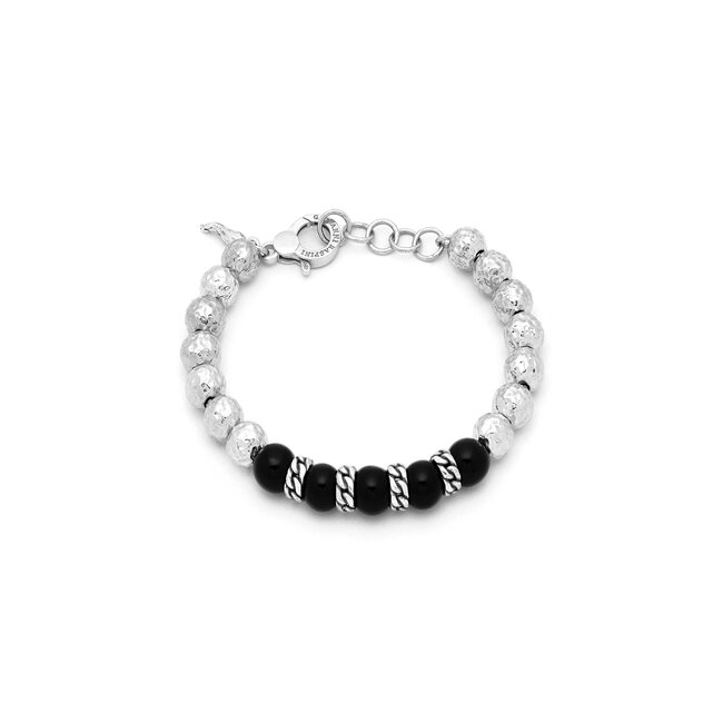Raspini   Onyx Spheres And Wheat ARMBAND