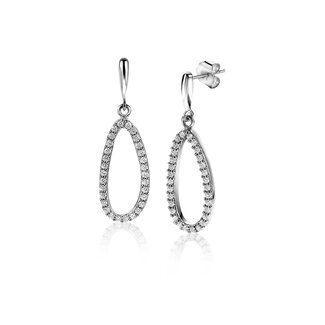 zinzi ZINZI ZIO2038 ovaal met witte zirconia