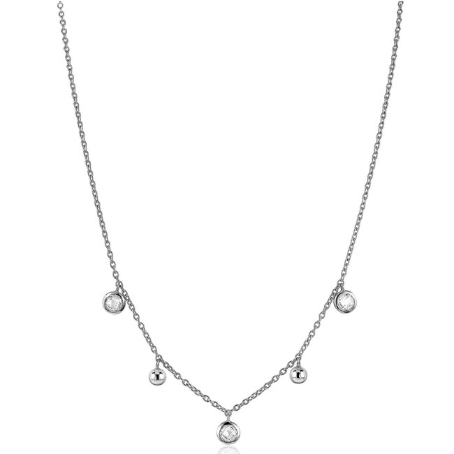 zinzi  ZIC2192   45cm bolletjesronde witte zirconia