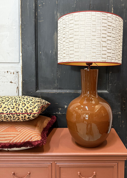 Lampenkap  - Wit/Zand