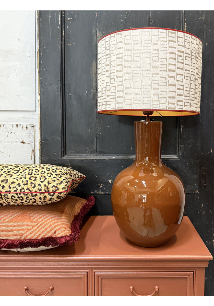 Lampenkap  - Wit/Zand