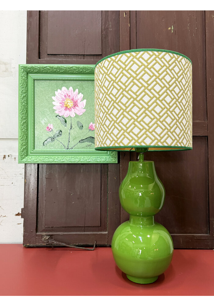 Lampenkap - Groene bies