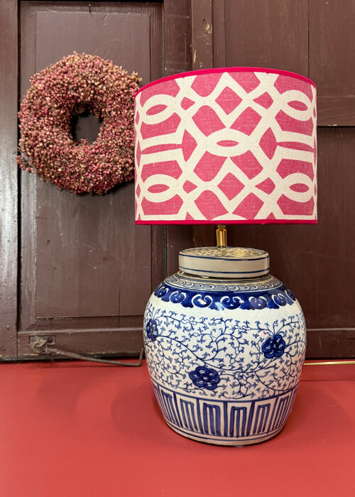 Lampenkap  - Roze/Creme