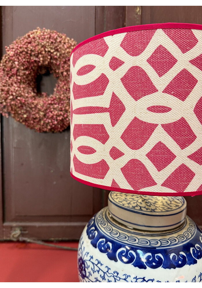 Lampenkap  - Roze/Creme