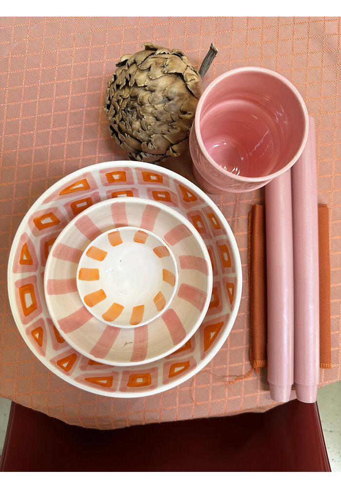 Schaaltje - Oranje/Roze