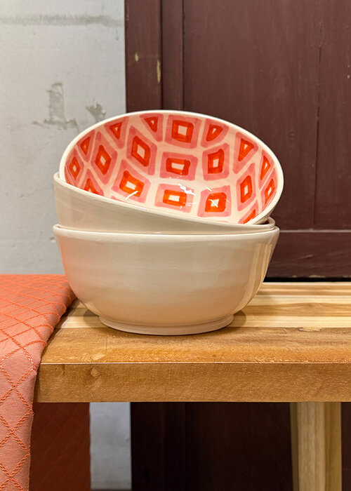 Schaaltje - Oranje/Roze