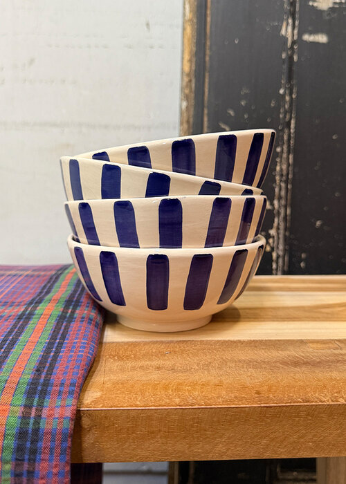 Schaaltje - Streep - Blauw