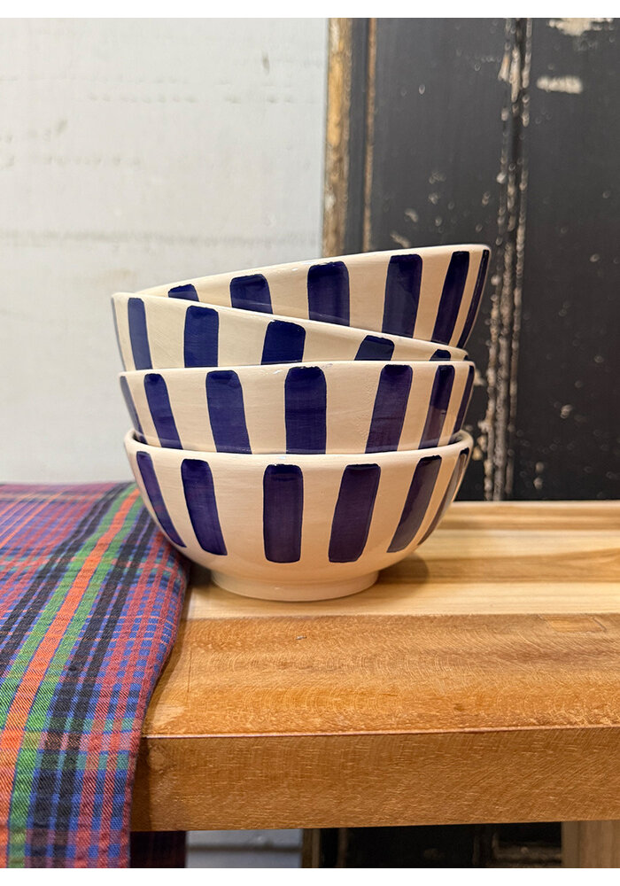 Schaaltje - Streep - Blauw