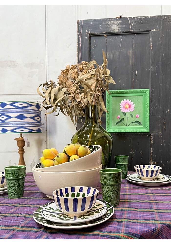 Schaaltje - Streep - Blauw