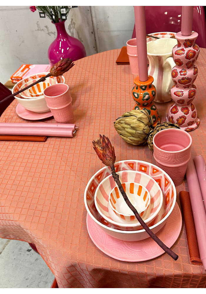 Schaaltje - Streep - Roze