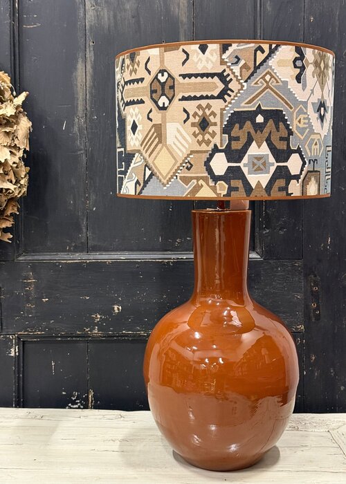 Lampenkap - zwart/bruin