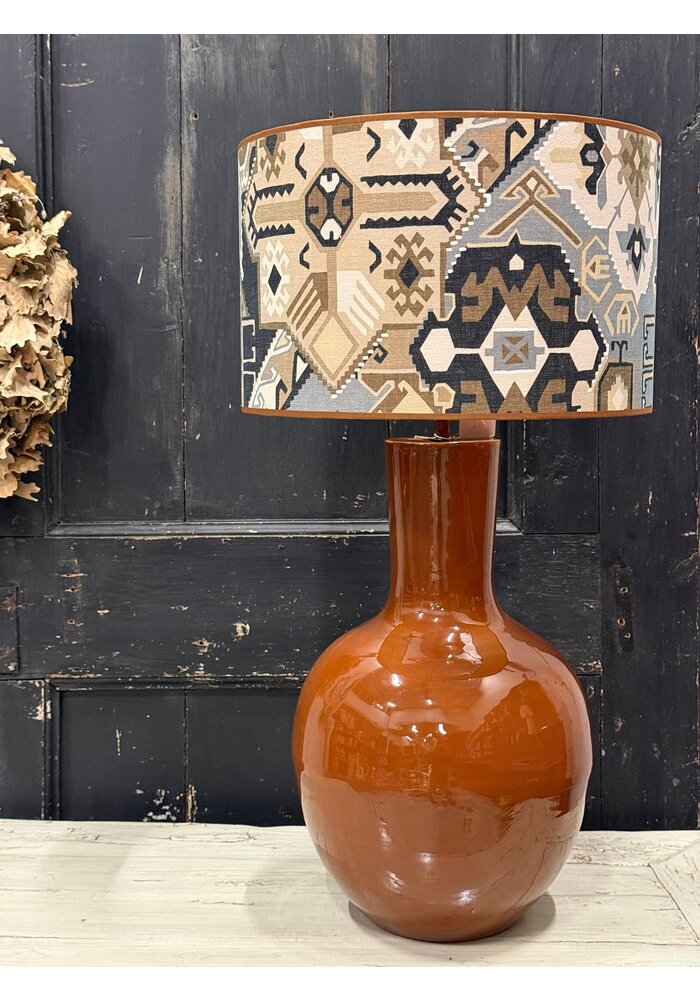 Lampenkap - zwart/bruin