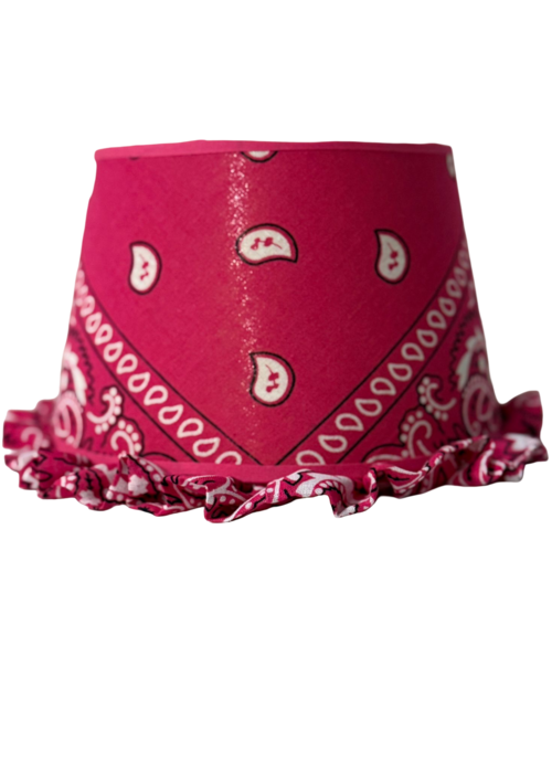Lampenkap - bandana dark pink